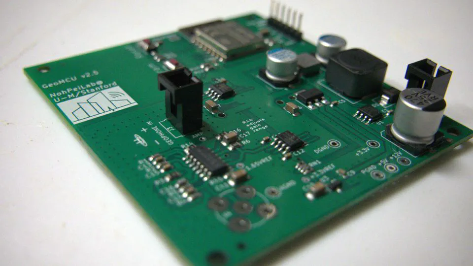 GeoMCU: Geophone Interface Hardware